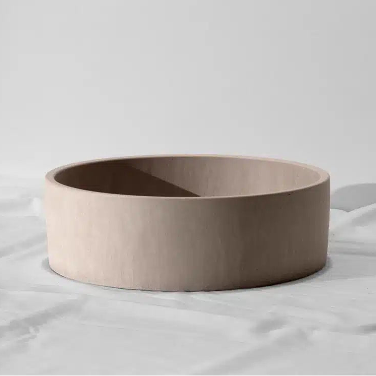 Mini Orb Concrete Basin - Ø 300x100mm, Ivory