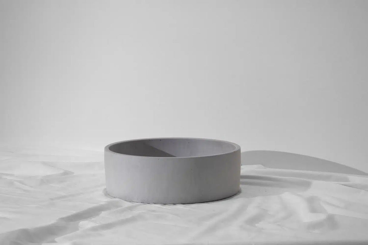 Mini Orb Concrete Basin - Ø 300x100mm, Silver