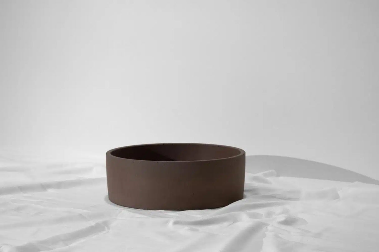 Mini Orb Concrete Basin - Ø 300x100mm, Umber