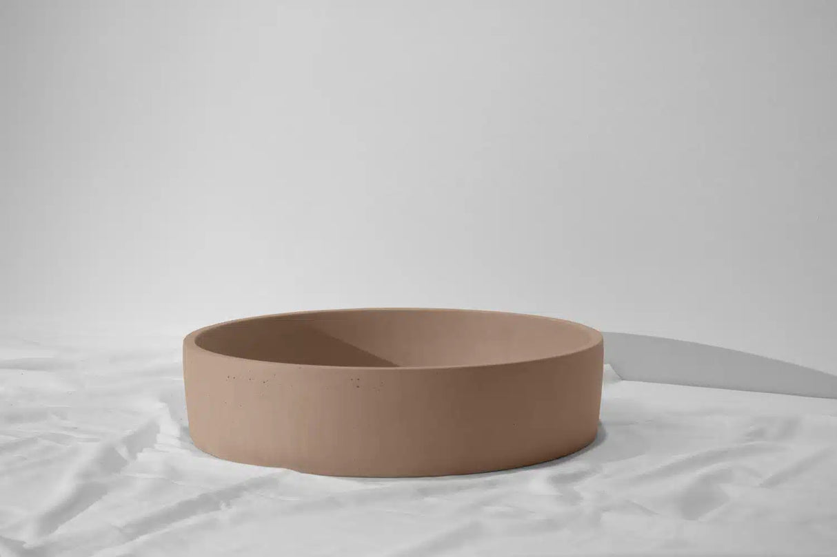 Orb Concrete Basin - Ø400x100mm, Dune