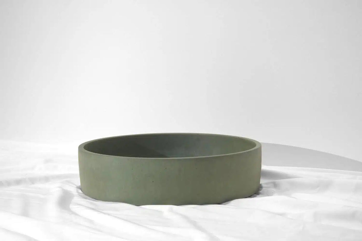 Orb Concrete Basin - Ø400x100mm, Fern