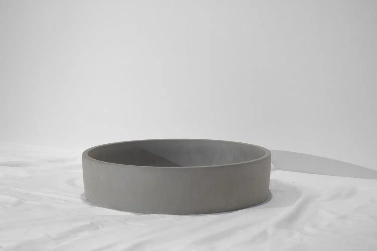 Orb Concrete Basin - Ø400x100mm, Grey