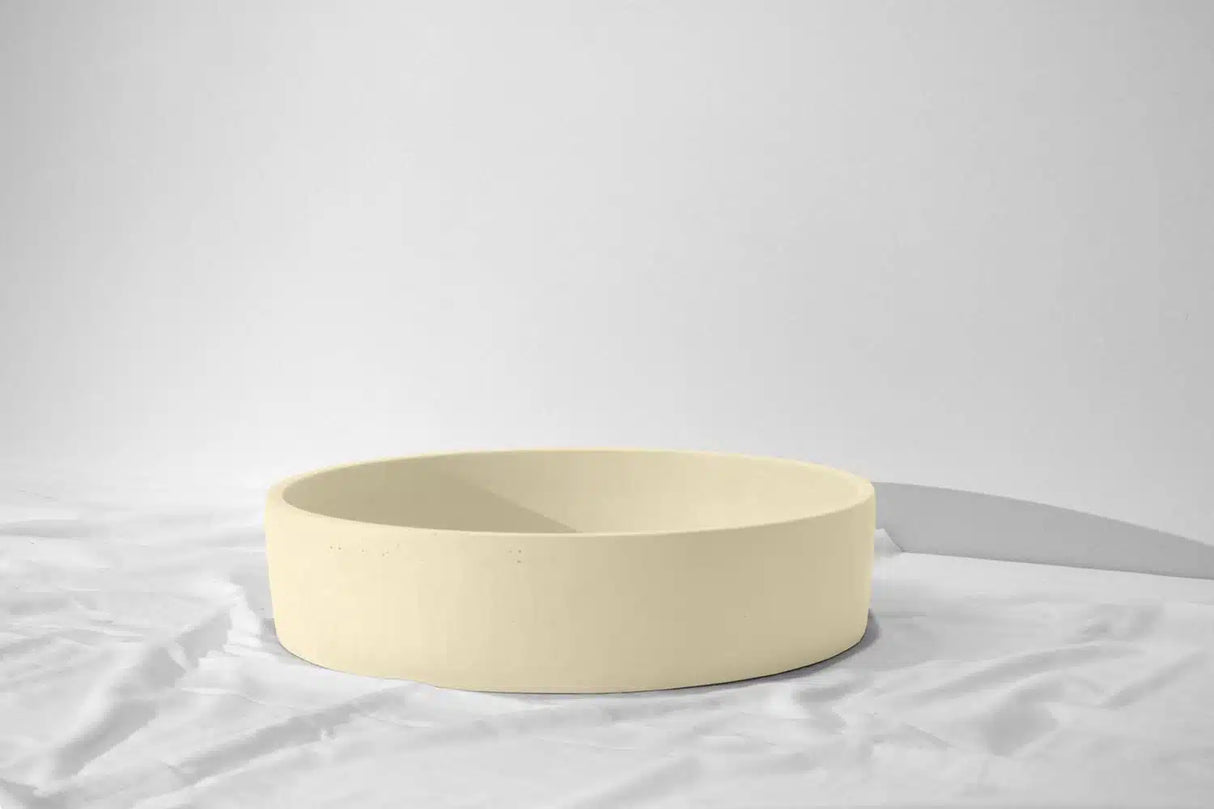 Orb Concrete Basin - Ø400x100mm, Sandstone