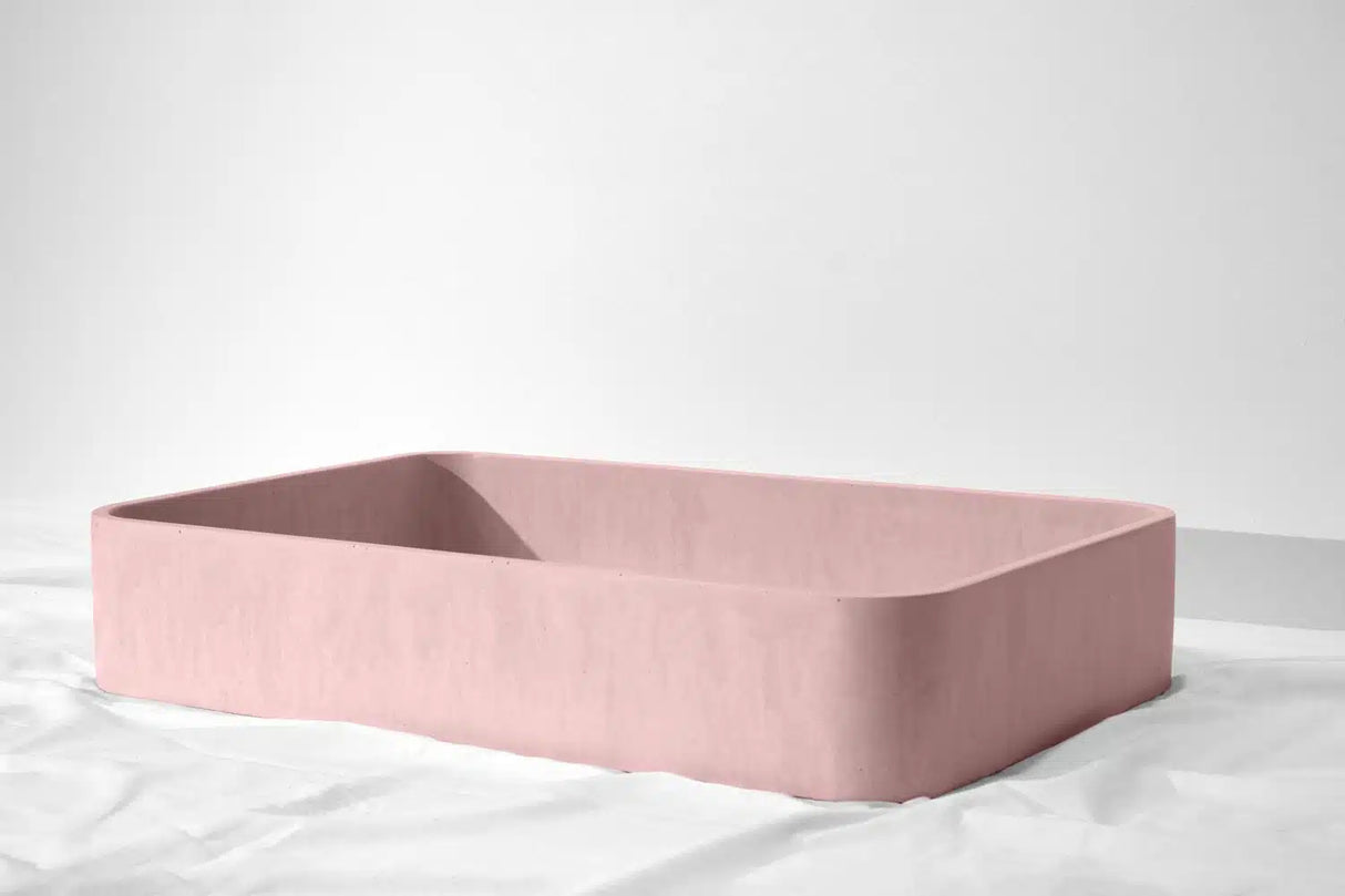 Rektangle Concrete Basin - 550x400x100mm, Bush