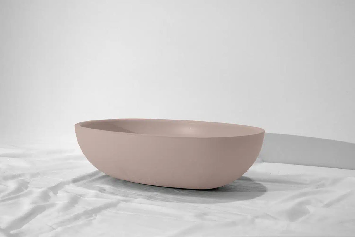 Skal Concrete Basin - 460x310x125mm Champagne