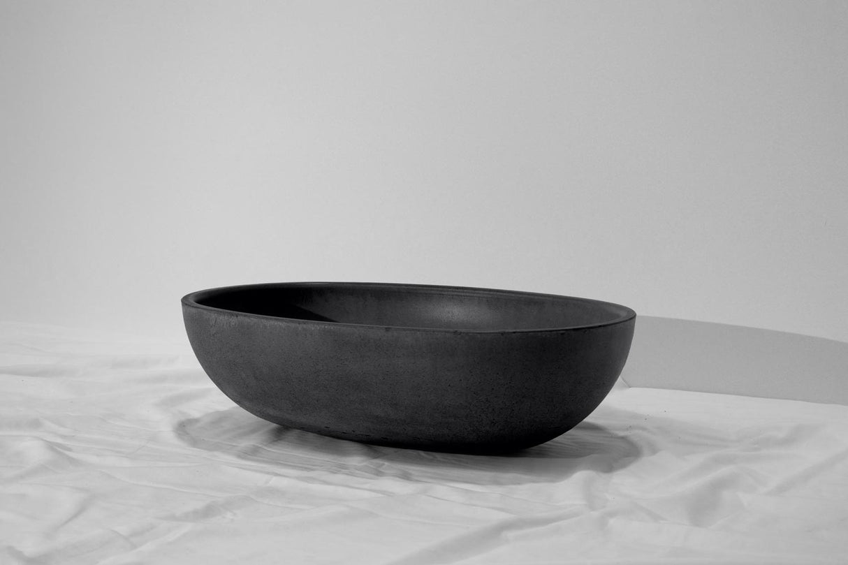 Skal Concrete Basin - 460x310x125mm Coal