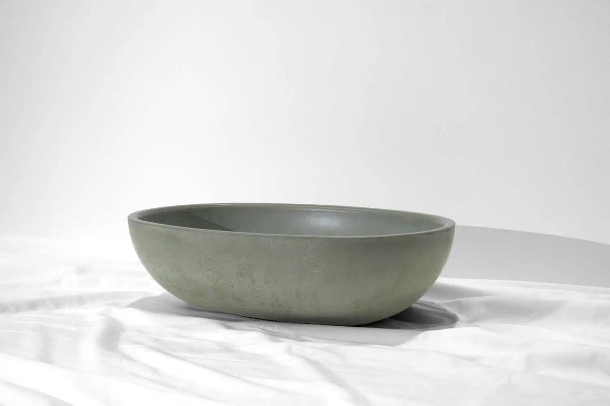 Skal Concrete Basin - 460x310x125mm Fern