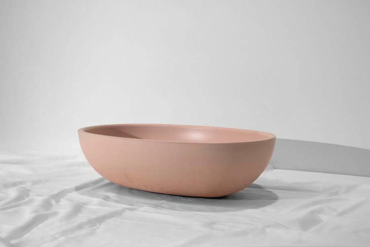 Skal Concrete Basin - 460x310x125mm Nude
