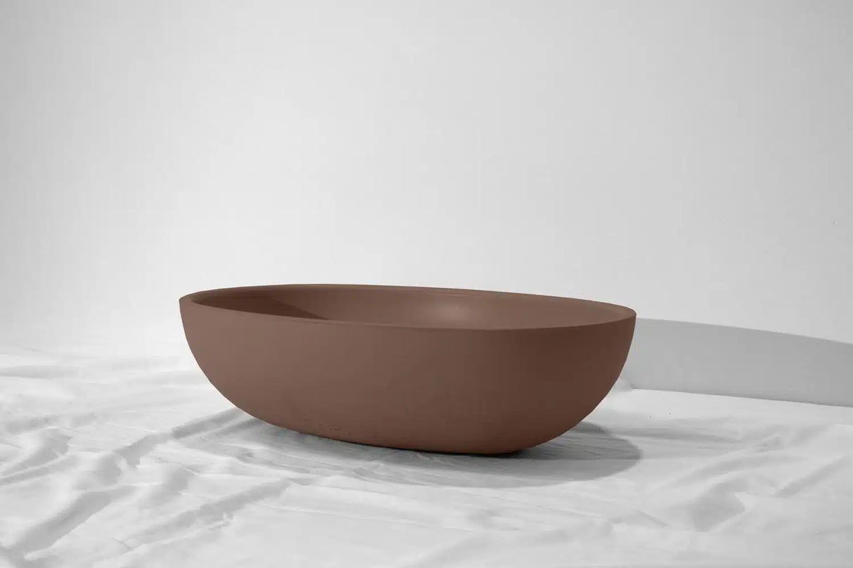 Skal Concrete Basin - 460x310x125mm Umber