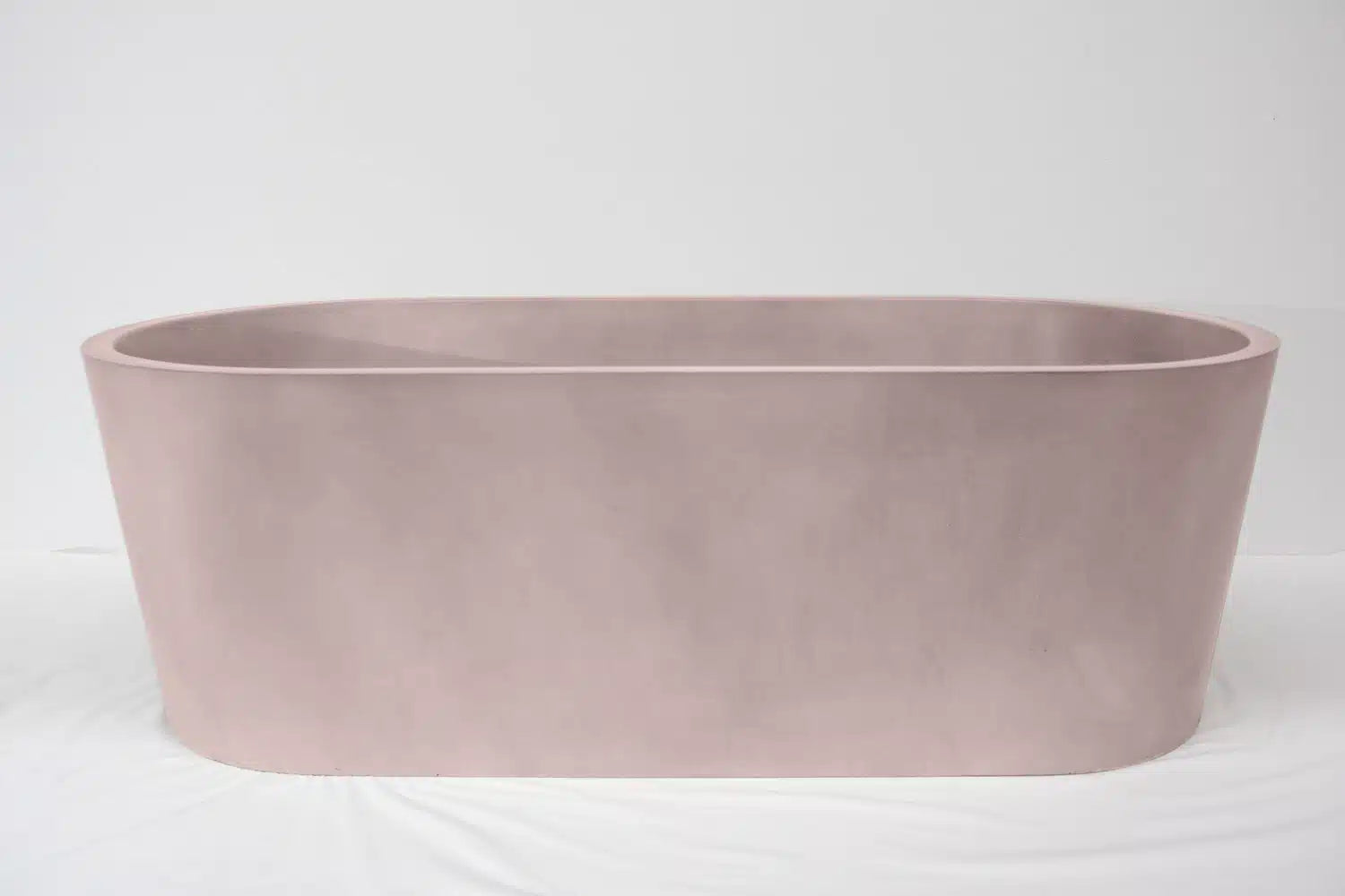 Kurva Junior Concrete Bath - 1500x750x500mm Blush