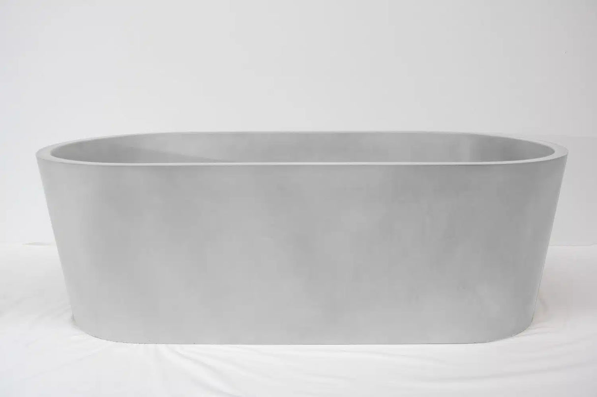 Kurva Concrete Bath - 1700x750x500mm Cloud