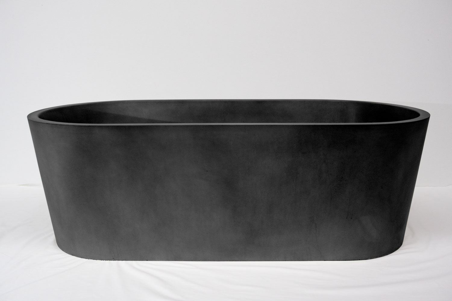 Kurva Junior Concrete Bath - 1500x750x500mm Coal