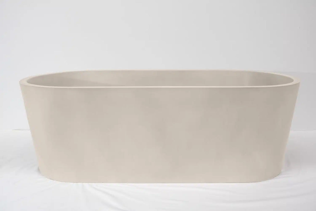 Kurva Junior Concrete Bath - 1500x750x500mm Ivory