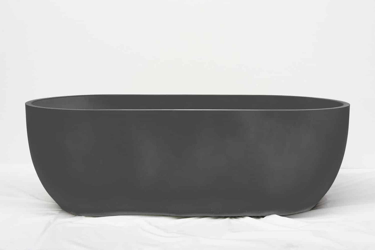 Yakt Junior Concrete Bath - 1500x750x500mm Coal