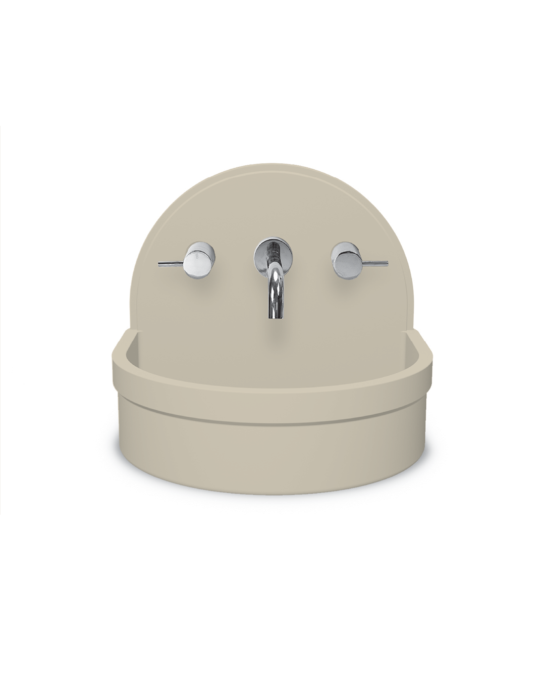 Betty Concrete Basin Surface Mount - 410x350x350mm Sand