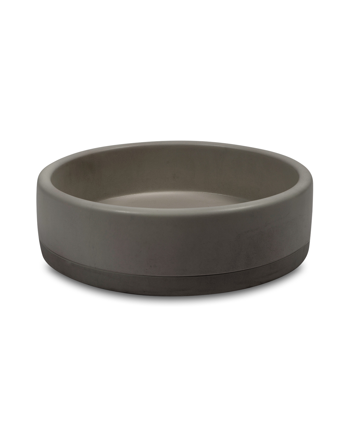 Bowl Concrete Basin - Two Tone Surface Mount
