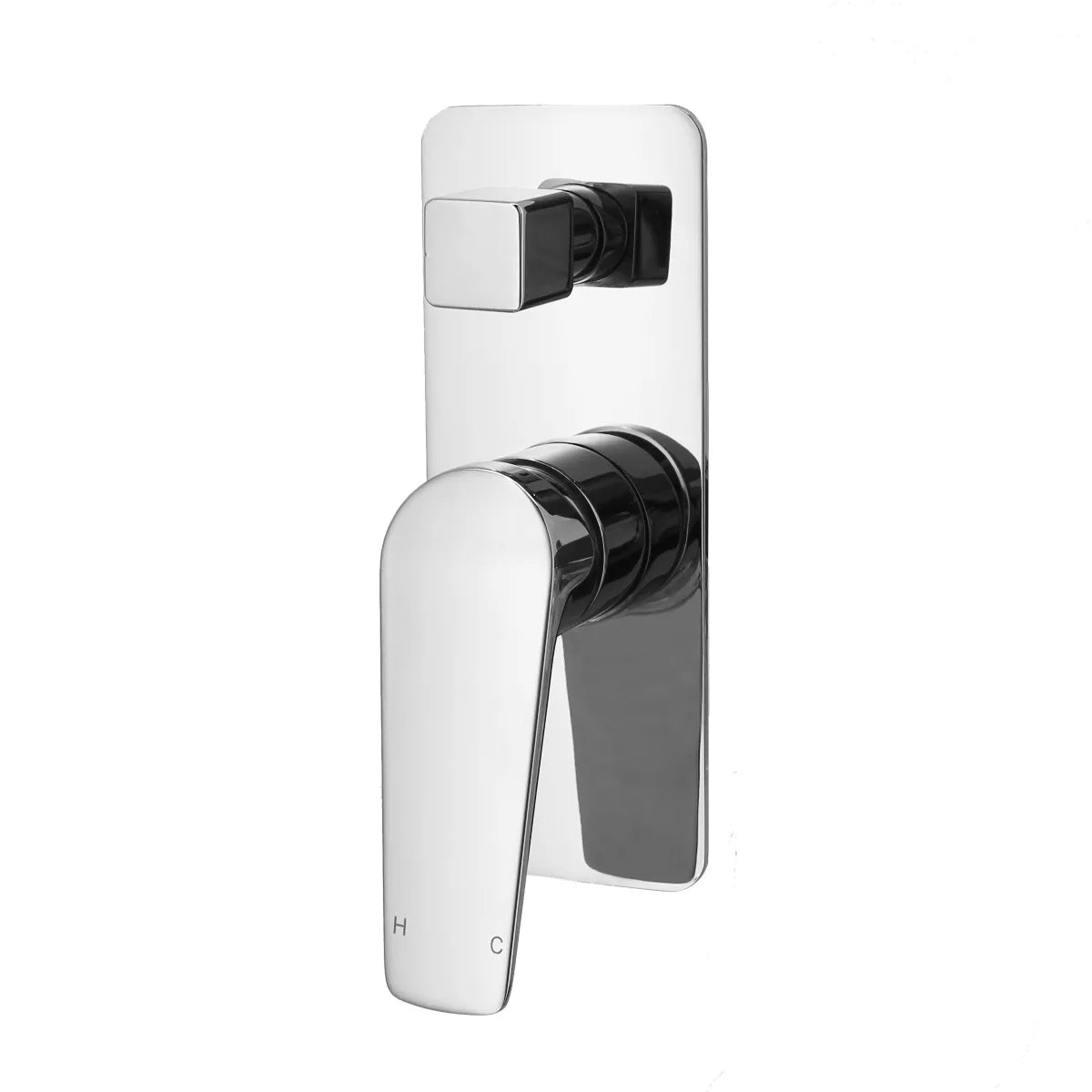 Cascade - Polished Chrome Wall Mixer w Diverter