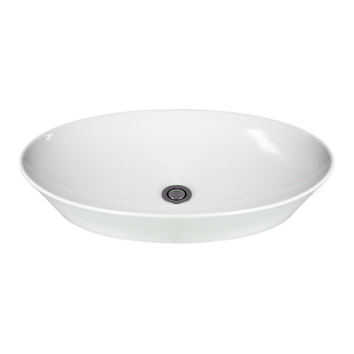 Ceres - Gloss White Ceramic Basin
610x365x120mm