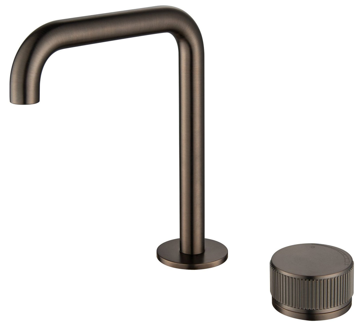 Mica - Fluted Soft-Square Hob Basin Mixer