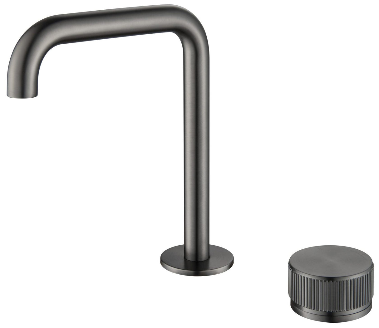 Mica - Fluted Soft-Square Hob Basin Mixer