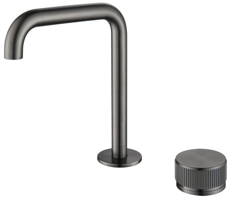 Mica - Fluted Soft-Square Hob Basin Mixer