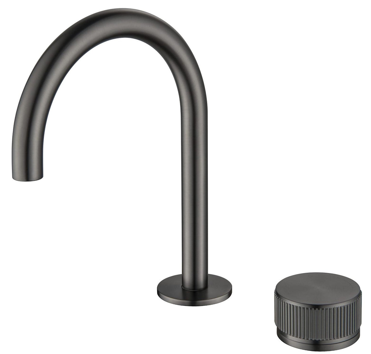 Mica - Fluted Gooseneck Hob Basin Mixer