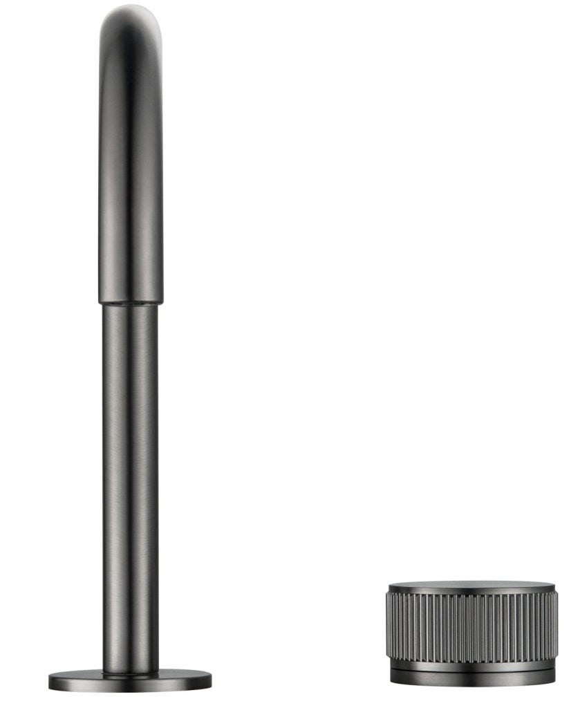 Mica - Fluted Soft-Square Hob Basin Mixer