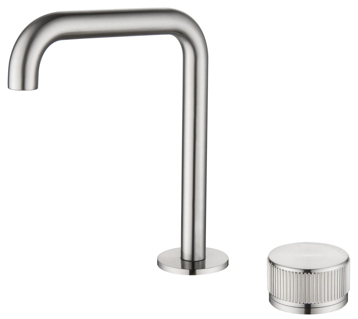 Mica - Fluted Soft-Square Hob Basin Mixer
