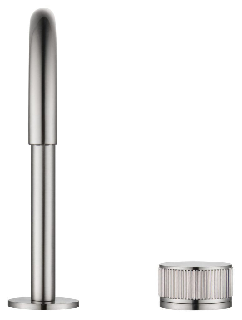 Mica - Fluted Gooseneck Hob Basin Mixer