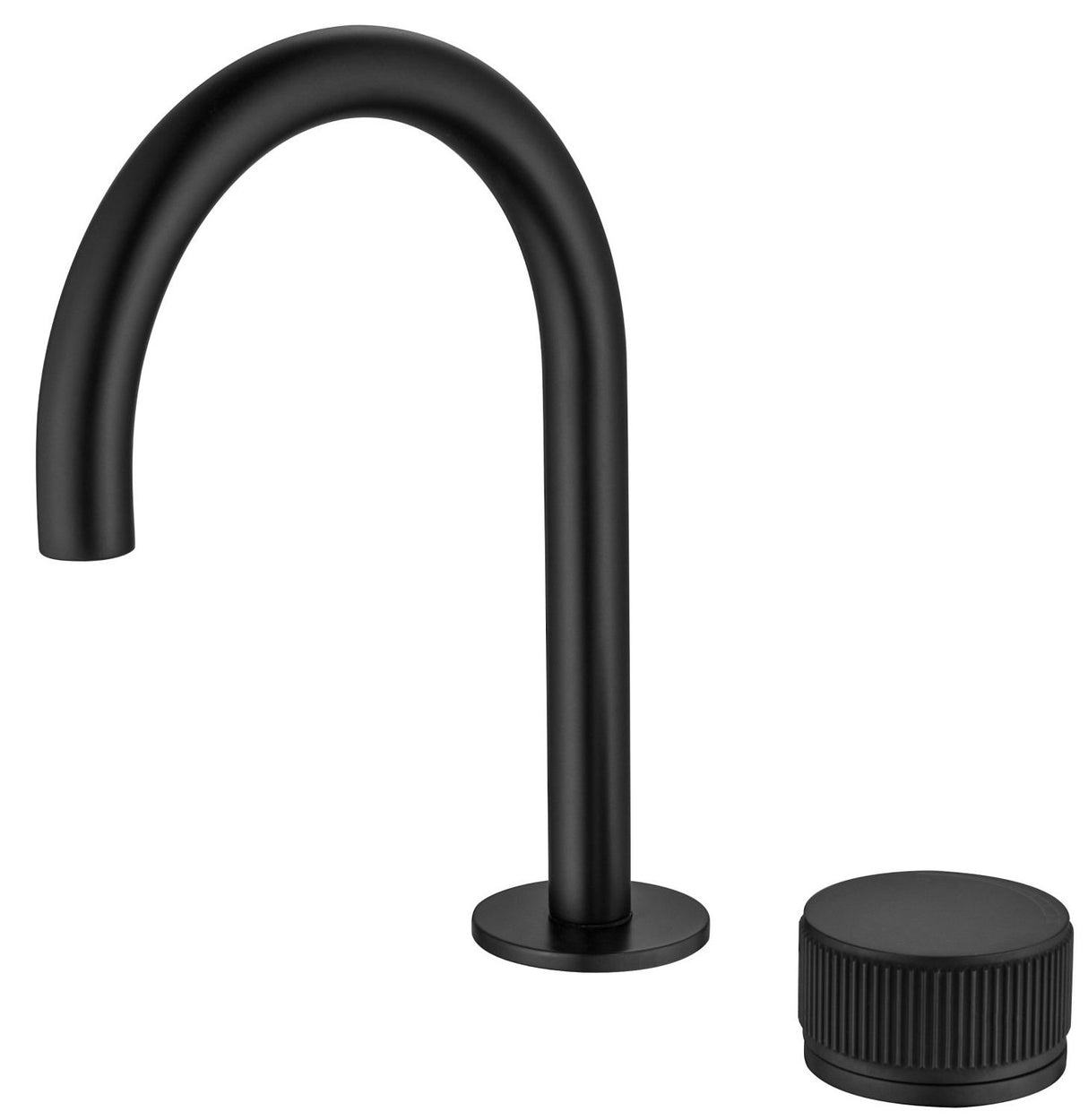 Mica - Fluted Gooseneck Hob Basin Mixer