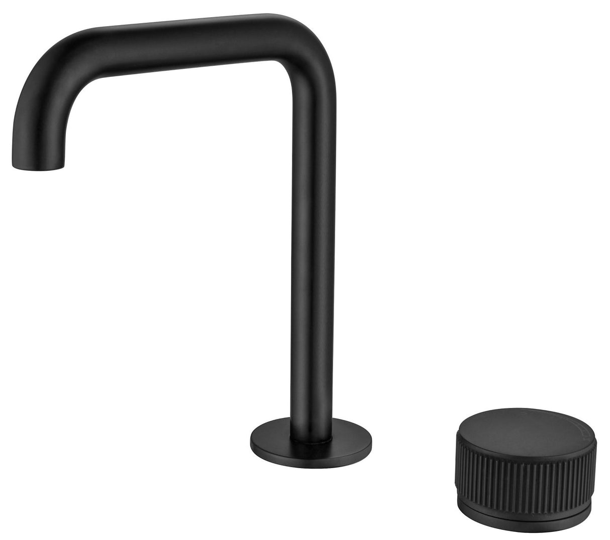 Mica - Fluted Soft-Square Hob Basin Mixer