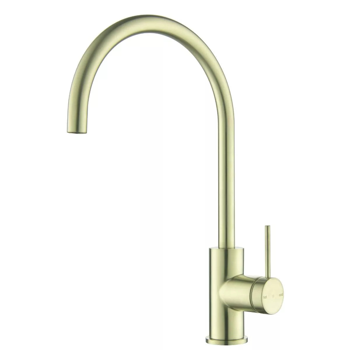 Mica - French Gold Gooseneck Mixer w Swivel Spout
