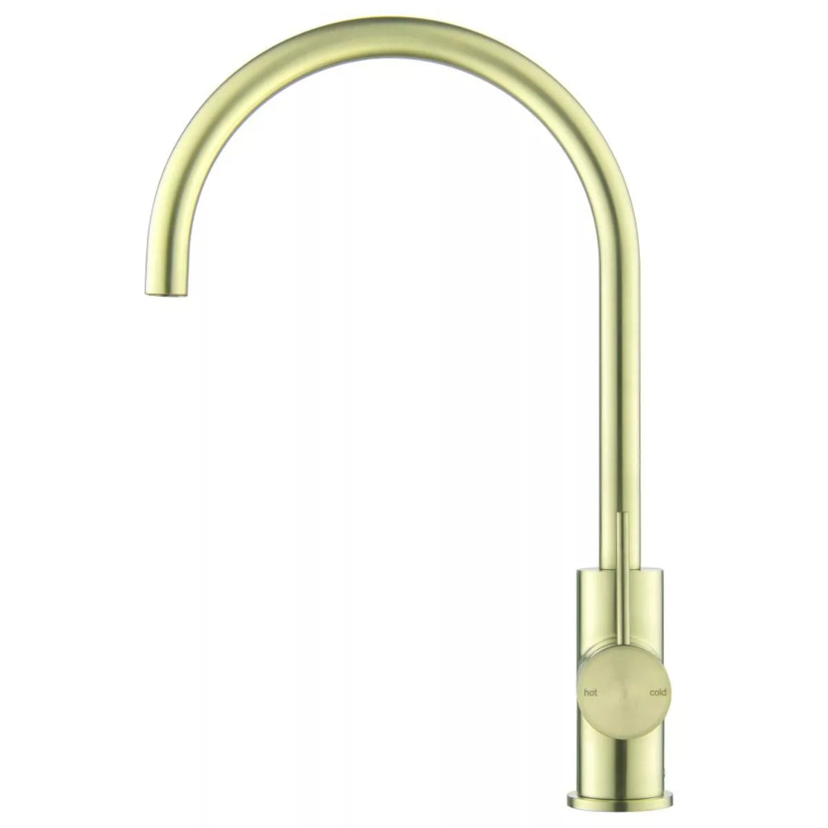 Mica - French Gold Gooseneck Mixer w Swivel Spout