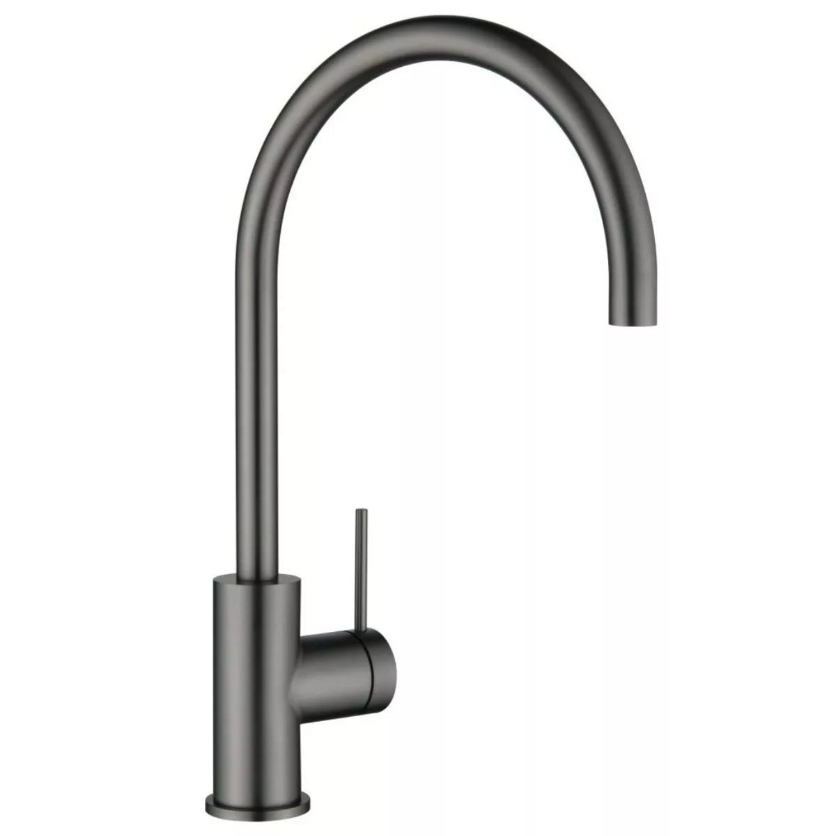 Mica - Gunmetal Gooseneck Mixer w Swivel Spout