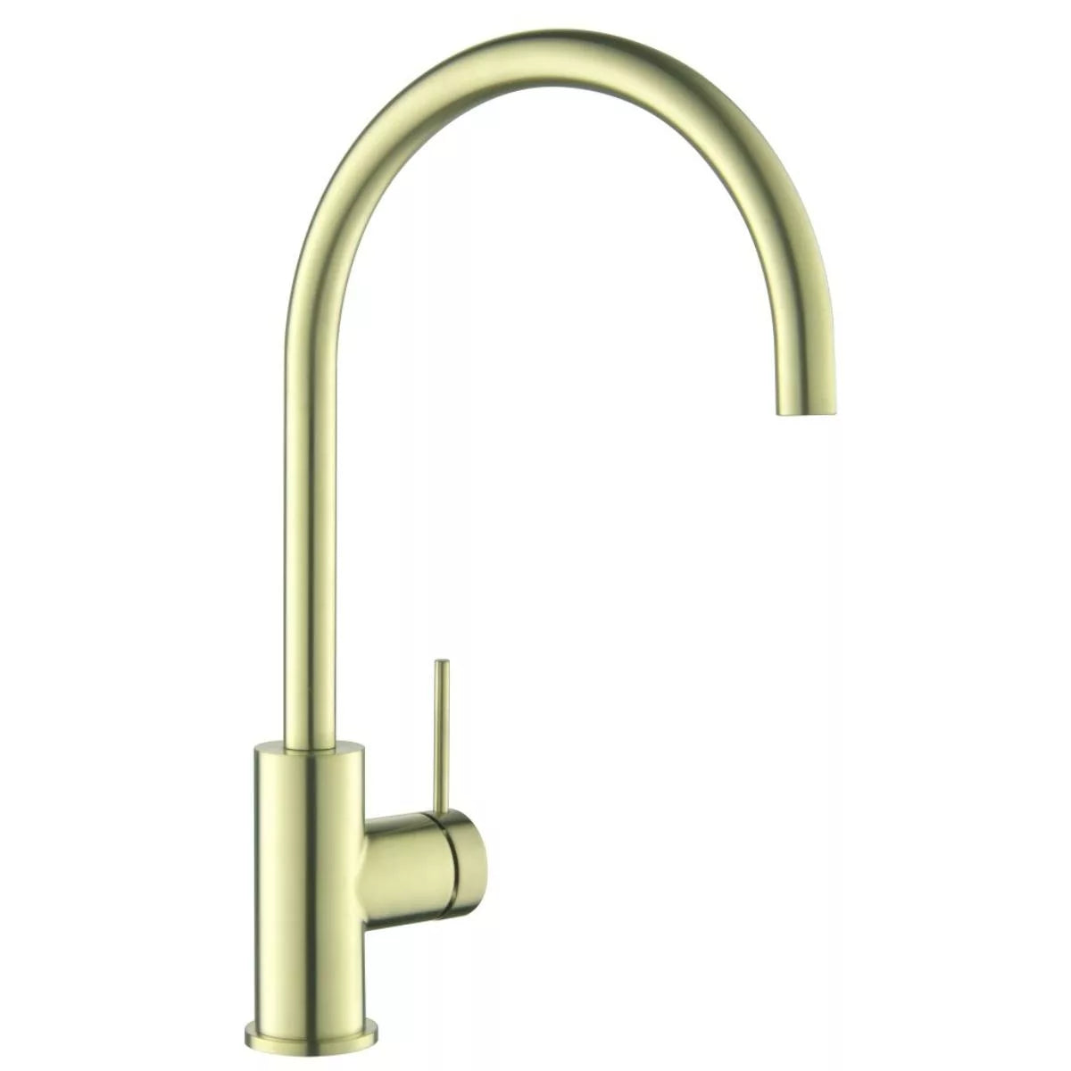 Mica - French Gold Gooseneck Mixer w Swivel Spout