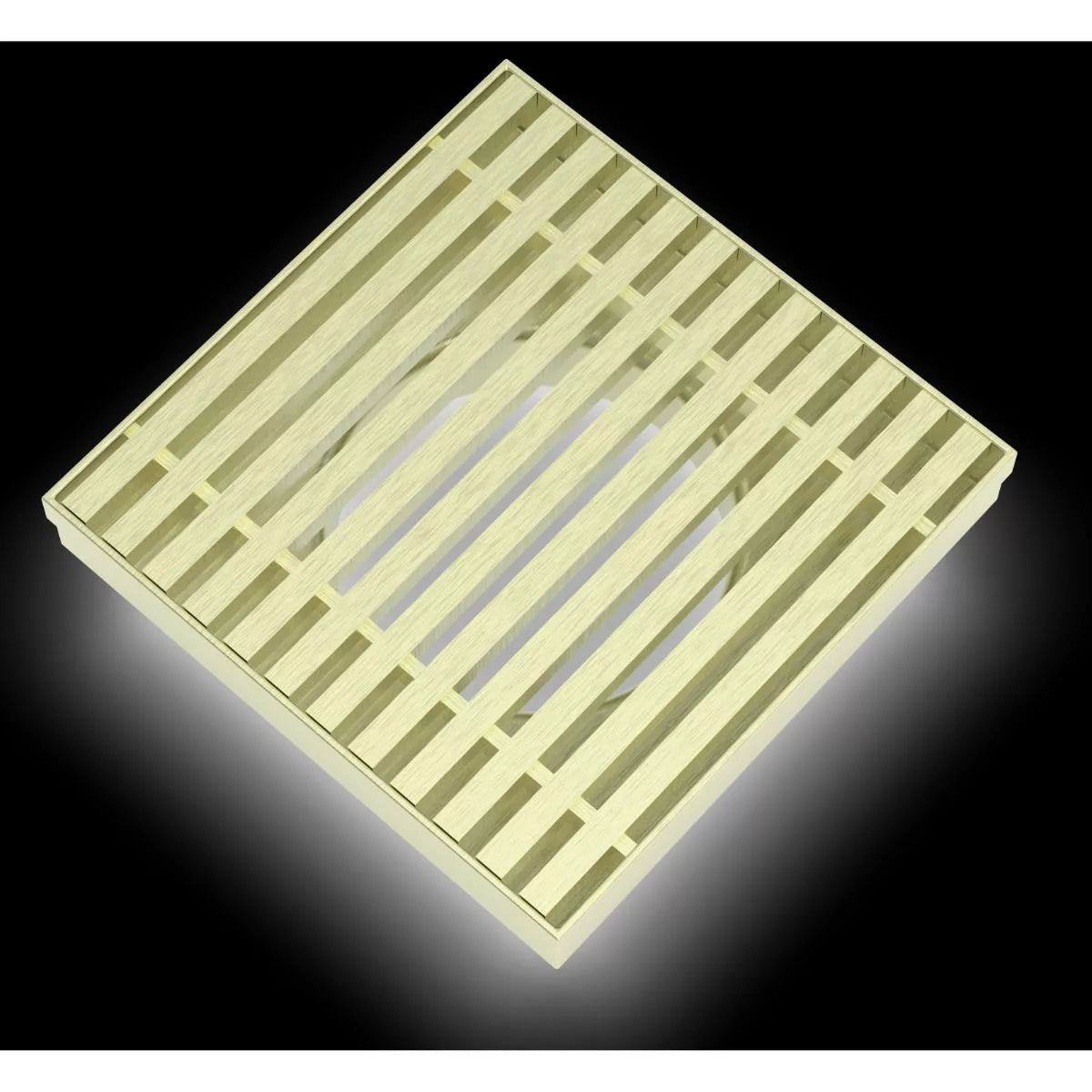 Shower Grate - 100mm French Gold Tile Insert