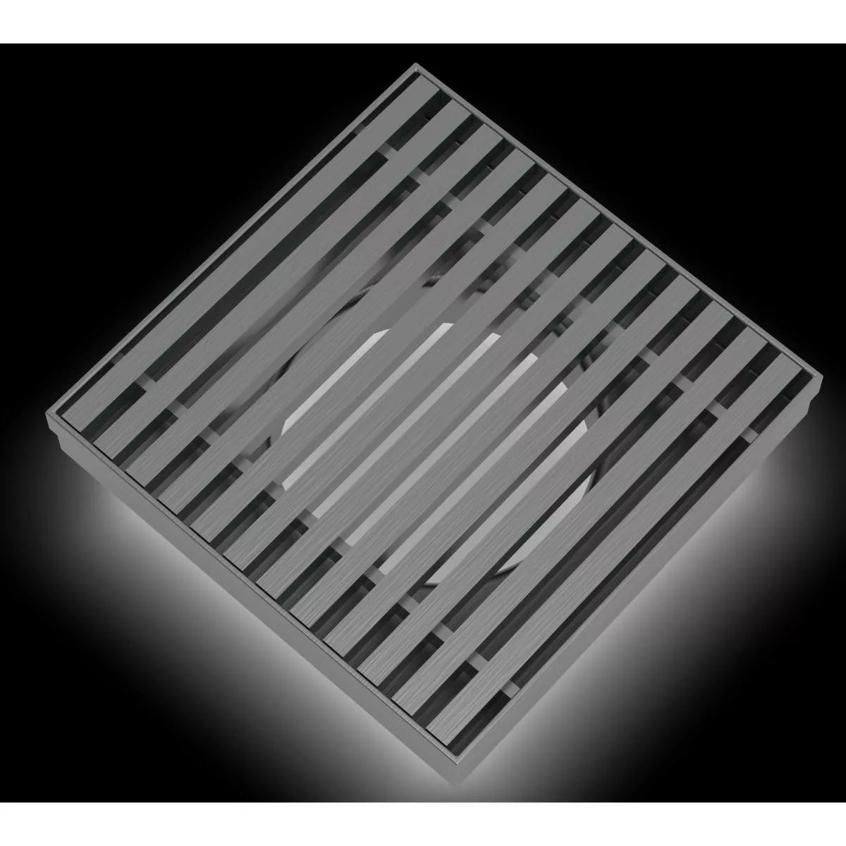 Shower Grate - 100mm Gunmetal Tile Insert