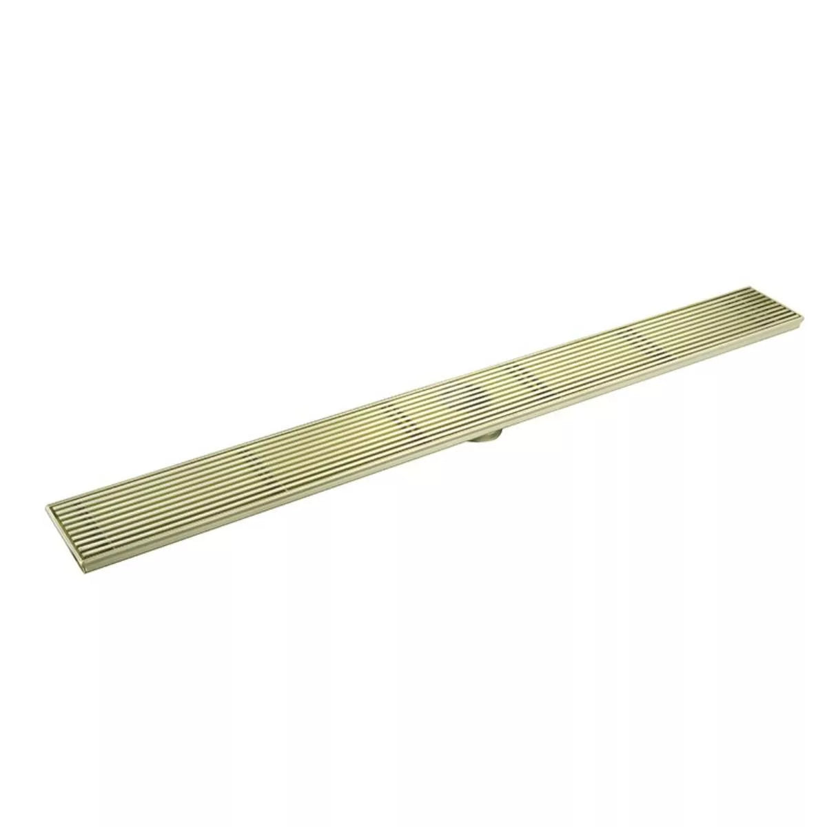 Shower Grate - 600mm Linear Pattern French Gold