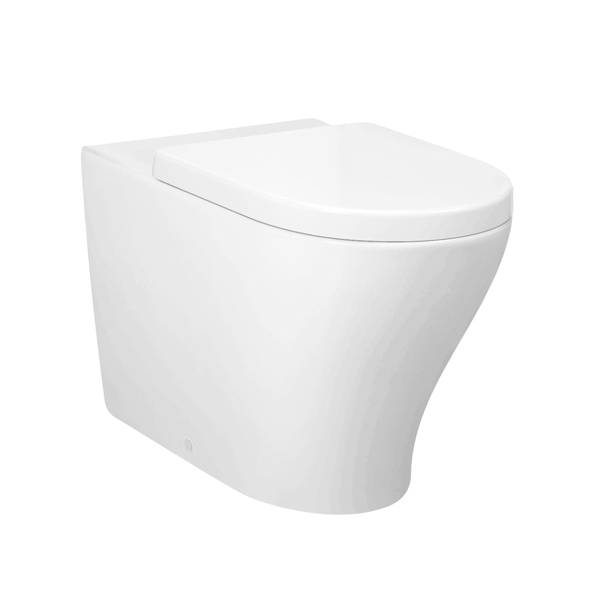 Ceres - Gloss White Tornado Flush Floor Pan w Soft-close Seat