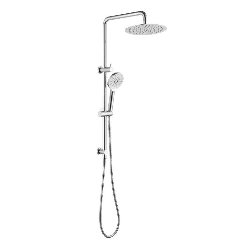 Mica - Polished Chrome Twin Shower Rail