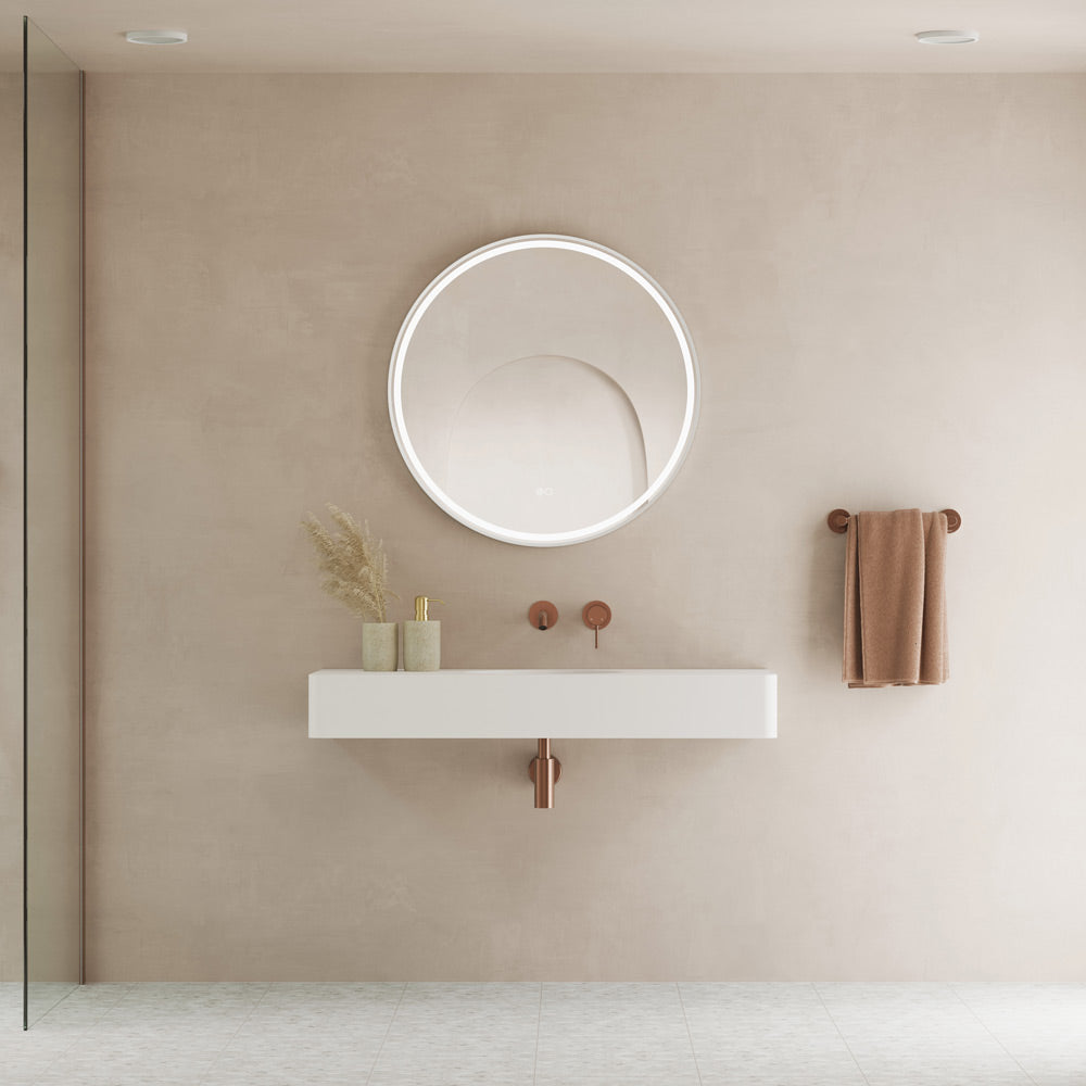 Encanto 1000 Solid Surface Wall Hung Basin with Overflow