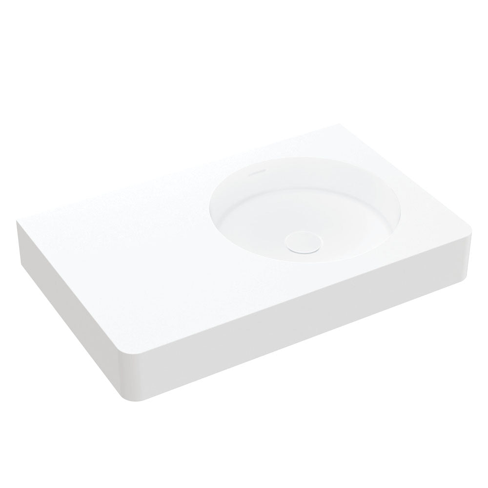 Encanto 700 Right Hand Bowl Wall Hung Basin with Overflow