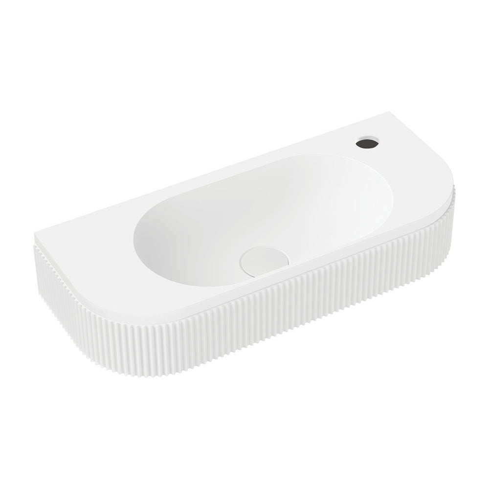 Minka Fluted Wall Hung Solid Surface Basin