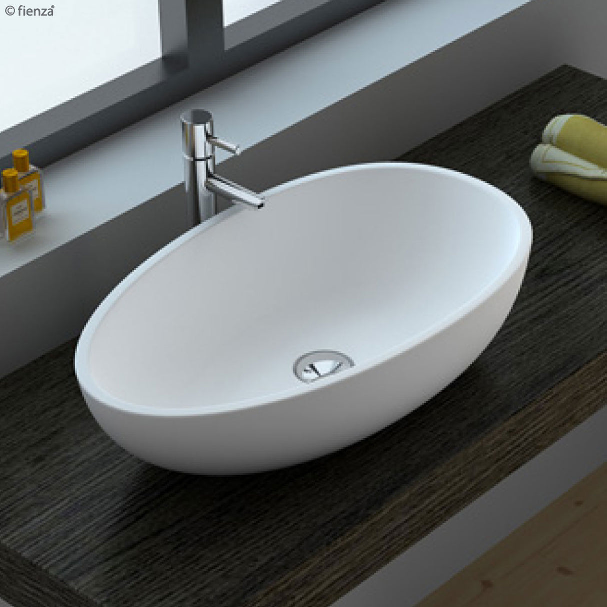 Bahama Mkii Above Counter Solid Surface Cast Stone Basin