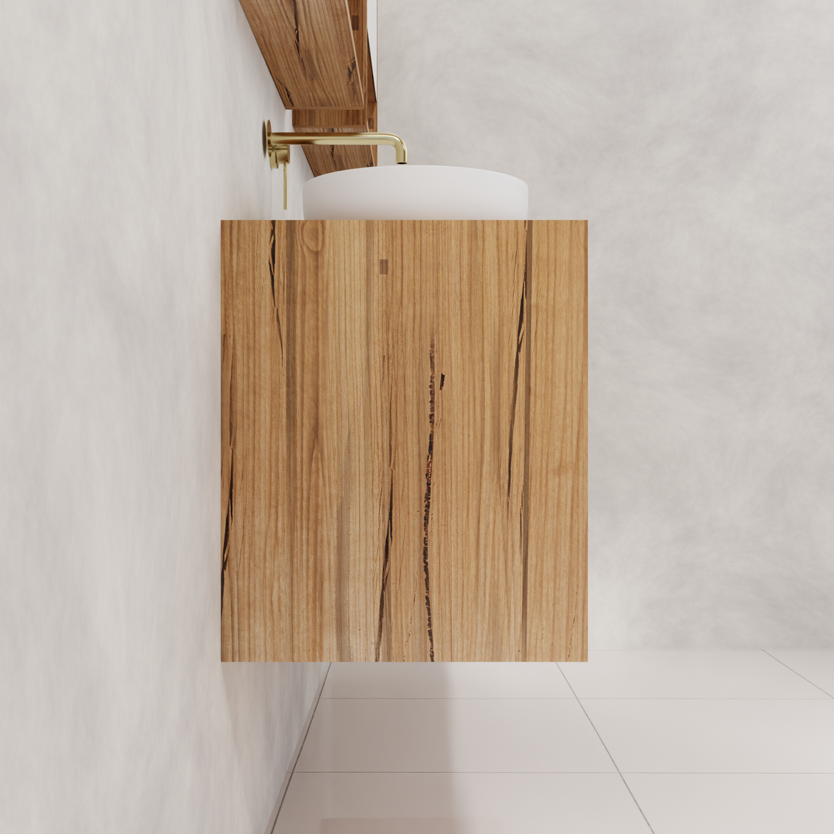 Carini - 1500mm Messmate Vanity with Waterfall Sides