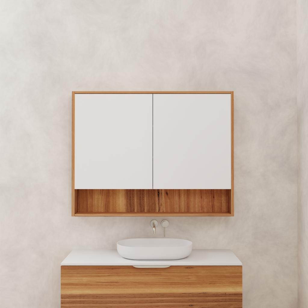 Carini - 1200mm Blackbutt Shaving Cabinet