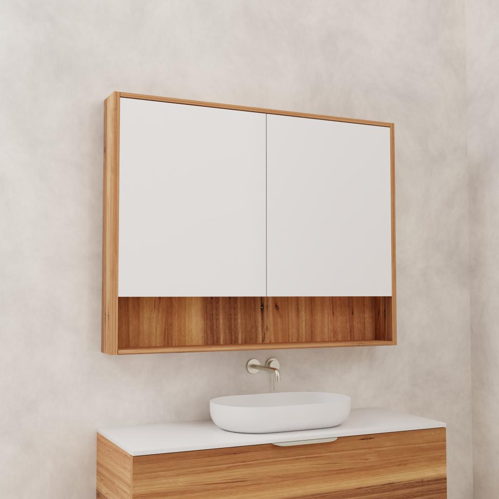 Carini - 1200mm Blackbutt Shaving Cabinet
