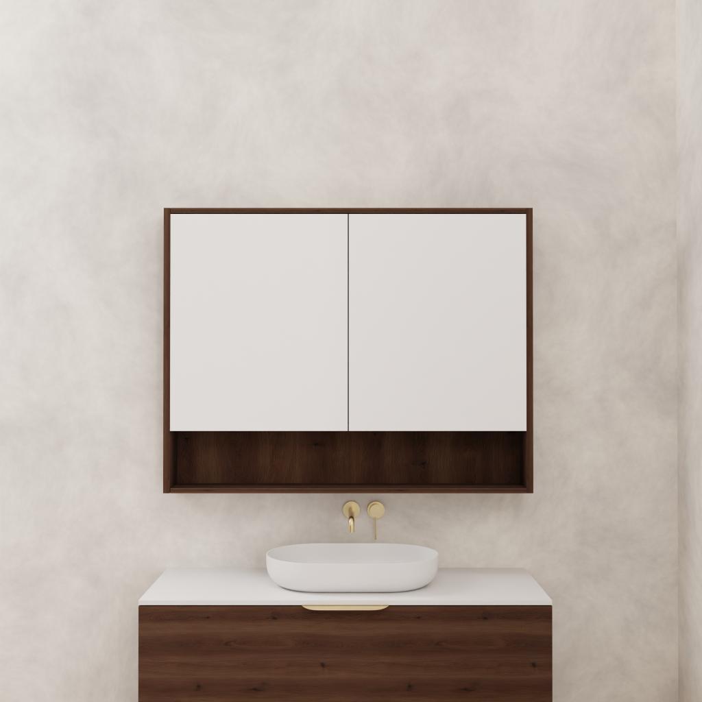 Carini - 1200mm Chestnut Shaving Cabinet