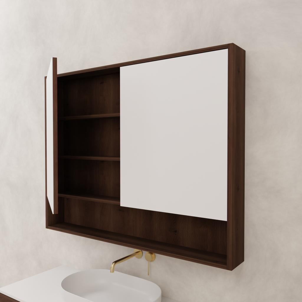 Carini - 1200mm Chestnut Shaving Cabinet