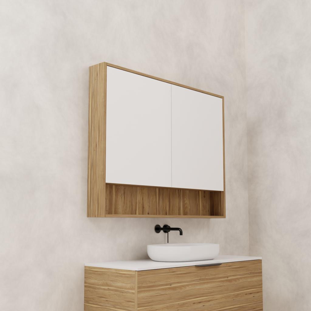 Carini - 1200mm Tuscan Oak Shaving Cabinet
